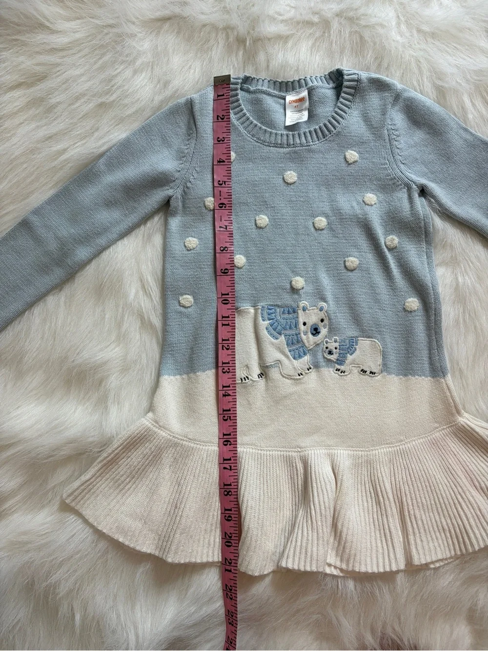 Gymboree Embroidered Winter Sweater Dress Girls Size 4T